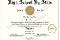 High School Graduation Certificate Calep.midnightpig.co With Ged Certificate Template Download