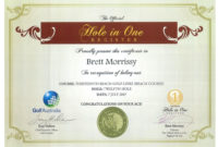 Hole In One Certificate Template | Williamson Ga With Golf Certificate Templates For Word