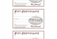 Holiday Gift Certificate Template With Free Microsoft Gift Certificate Template Free Word