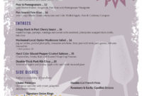 Holiday Menu Templates From Imenupro More Than Just Intended For Christmas Day Menu Template