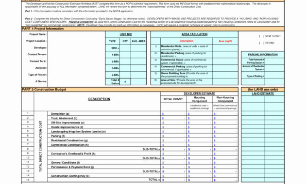 Home Building Cost Breakdown Spreadsheet — Db Excel Throughout Cost Breakdown Template