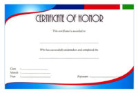 Honor Award Certificate Templates [9+ Official Designs Free] Regarding Essay Writing Competition Certificate 9 Designs