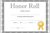 Honor Roll Certificate Template How To Craft A Inside Free Teamwork Certificate Templates