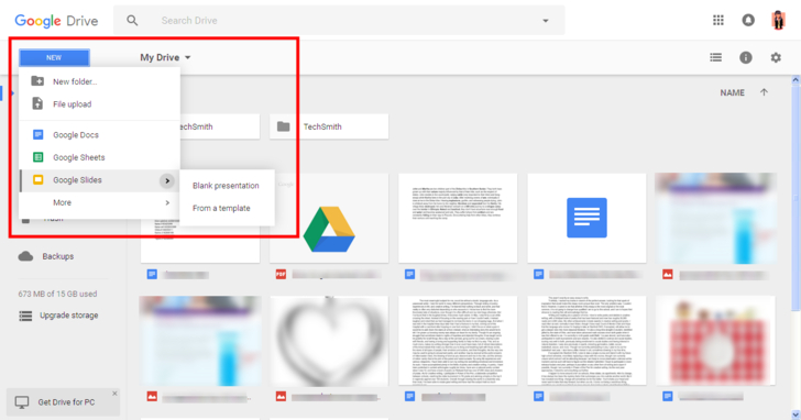 how to use google drive ppt