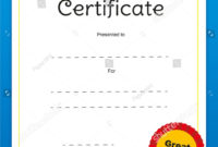 Image Result For Well Done Certificate For Kids (With Intended For Good Job Certificate Template Free