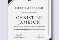 Instantly Download Simple Certificate Of Merit Template Intended For New Merit Award Certificate Templates