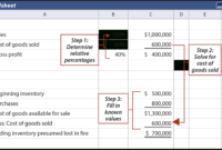 Inventory And Cost Of Goods Sold Spreadsheet Throughout In Cost Of Goods Sold Spreadsheet Template