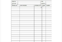 Inventory Control Template With Count Sheet Free Download For Inventory Control Log Template
