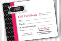Items Similar To Custom Consultant Gift Certificate Inside Custom Gift Certificate Template