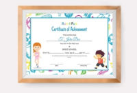 Kids Race Achievement Certificate Template For Badminton Achievement Certificate Templates