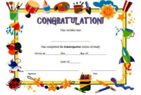 Kindergarten Diploma Certificate Templates: 10+ Designs Free With Preschool Graduation Certificate Free Printable