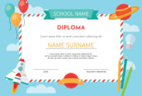 Kindergarten Diploma Template 201246 Download Free Inside Kindergarten Completion Certificate Templates