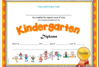 Kindergarten &amp;amp; Pre K Diplomas (Editable) | Kindergarten Inside Physical Education Certificate Template Editable