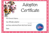 Kitten Adoption Certificate Inside Toy Adoption Regarding New Toy Adoption Certificate Template