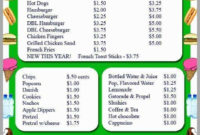 Concession Stand Menu Template – Thevanitydiaries