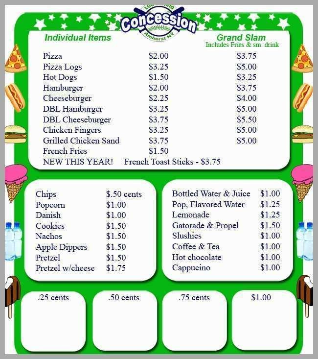 Lemonade Stand Flyer Templates (With Images) | Concession Throughout Concession Stand Menu Template