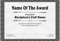 Life Saving Award Certificate Template Templates 1 Inside New Life Saving Award Certificate Template