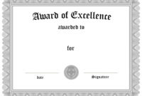 Lifetime Achievement Award Certificate Template In Fantastic Science Achievement Award Certificate Templates