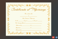 (#Marriage Certificate Template (Editable In Doc)) (With Inside Marriage Certificate Editable Template