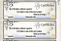 Mary Kay Star Certificates In 2020 | Mary Kay Gift Pertaining To Fresh Mary Kay Gift Certificate Template