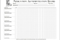 Medication Administration Record Template ~ Addictionary For Medication Dispensing Log Template