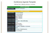 Meeting Agenda Template Excel For Your Needs Regarding Small Business Meeting Agenda Template