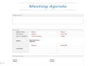 Meeting Agenda Word Template From Analysistabs For Project Management Meeting Agenda Template