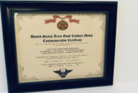 Military Commemorative ~ U.s. Army Good Conduct Medal Throughout Army Good Conduct Medal Certificate Template