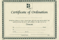 Ministry Of The Gospel Templates Free Printable For Fantastic Free Ordination Certificate Template