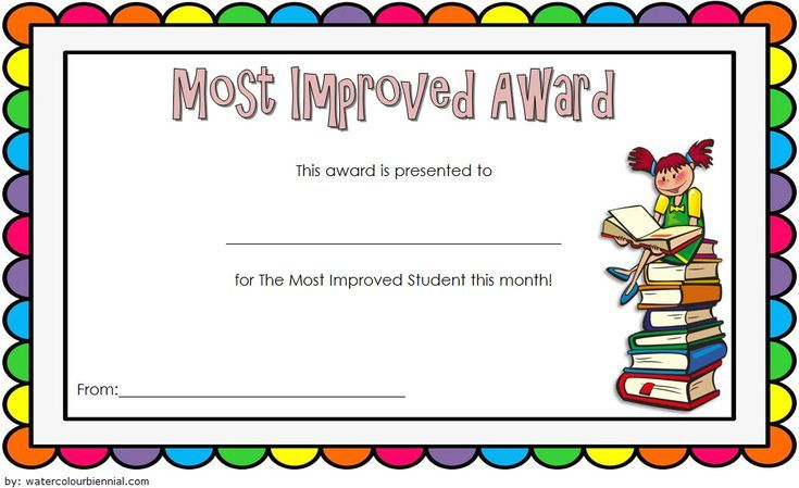 Most Improved Student Award Certificate Template Free 2 In With Regard To New Student Leadership Certificate Template