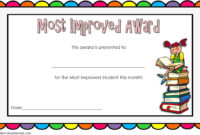 Most Improved Student Certificate: 10+ Template Designs Free Pertaining To Fresh Student Leadership Certificate Template Ideas