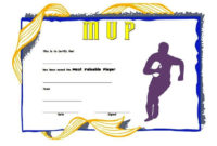 Mvp Football Certificate Template For Individual Awards In Throughout Mvp Certificate Template