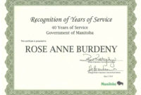 My Creative Works: 40 Years Of Service Award Throughout Free Certificate For Years Of Service Template