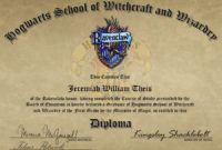 My Hogwarts Diplomajoekabox On Deviantart | Hogwarts Inside Harry Potter Certificate Template