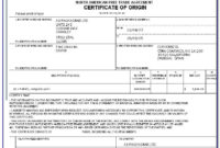 Nafta Certificate Of Origin Us Form Throughout Awesome Certificate Of Manufacture Template