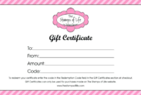 Nail Gift Certificate Template Free (2 Pertaining To Awesome Nail Salon Gift Certificate Template