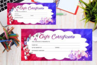 Nail Polish Printable Gift Certificate, Template Gift Card Regarding Awesome Nail Salon Gift Certificate Template