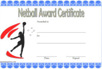 Netball Certificate Template [10+ Best Designs Free Download] With Netball Certificate Templates