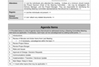 New Employee Orientation Agenda Template In Scout Committee Meeting Agenda Template
