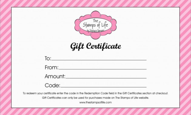 New Gift Certificate Template Free Download Best Of Within Free Homemade Gift Certificate Template