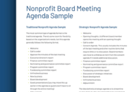 Non Profit Board Meeting Agenda Template | Pdf Template Pertaining To Non Profit Board Meeting Agenda Template