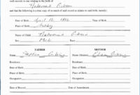 Official Birth Certificate Template ~ Addictionary Pertaining To Official Birth Certificate Template