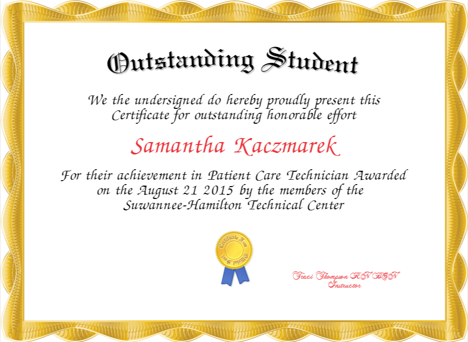 Outstanding Student Award Certificate Templates Deola Within Amazing Academic Award Certificate Template
