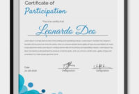 Participation Certificate Template 14+ Free Word, Pdf With Regard To Simple Participation Certificate Templates Free Download