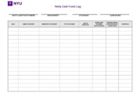 Petty Cash Log Laustereo Within Money Log Template
