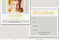 Photography Gift Certificate Photoshop 5X5 Card Throughout Free Gift Certificate Template Photoshop