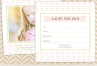 Photography Gift Certificate Template For Professional With Regard To Fascinating Free Photography Gift Certificate Template
