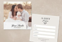Photography Gift Certificate Template Forotostudio On Etsy With Fascinating Free Photography Gift Certificate Template
