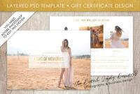 Photography Gift Certificate Template Photo Gift Card Regarding Printable Photography Gift Certificate Template