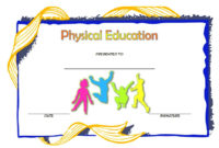 Physical Education Certificate Template Editable [8+ Free For Fascinating Editable Running Certificate